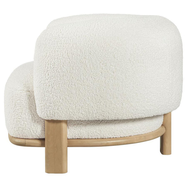 Lawler - Upholstered Barrel Back Accent Chair - Ivory