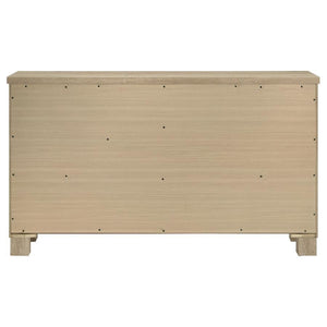 Oakglen - 6-Drawer Bedroom Dresser - Weathered Oak