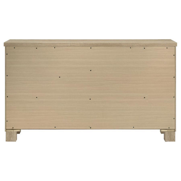 Oakglen - 6-Drawer Bedroom Dresser - Weathered Oak