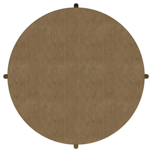 Arini - Round Coffee Table With Storage Shelf - Sand Wash