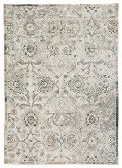 We-'re wild about this botanical-themed rug. With a plush feel and a dynamic, artful design in cream, gold, sage and shades of gray, it adds warmth and interest to your living space. While soft and textural underfoot, this rug is durable enough for any ar