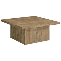 Natural ambiance brings a fresh motif to your casual spaces in the form of a square wood coffee table with the power to change up a design scheme. The square coffee table reflects a heady natural vibe with wood grain markings on natural mango finish wood 