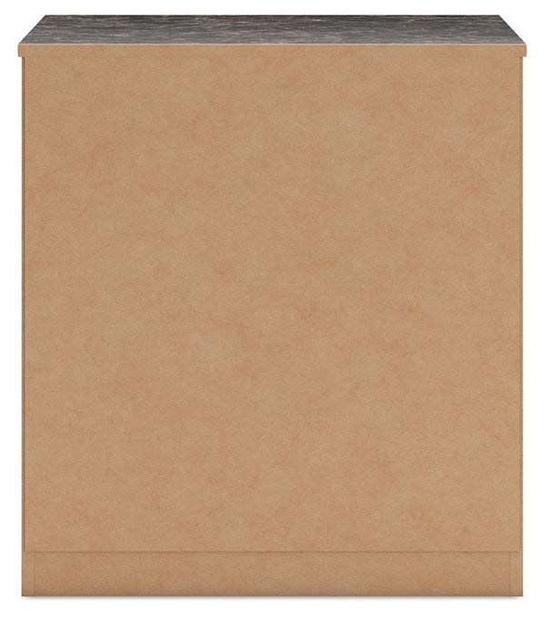 Glosmount - Two-tone - Two Drawer Night Stand