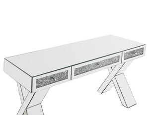 Noralie - Writing Desk - Clear Glass