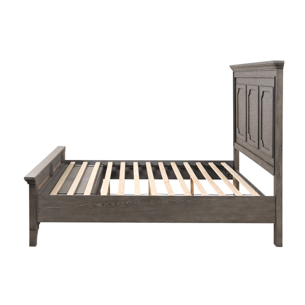 Lisbon - 5/0 Queen Bed - Gray