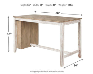Skempton - White - 5 Pc. - Counter Table