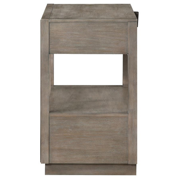Durango - 2-Drawer Nightstand Bedside Table - Washed Oak