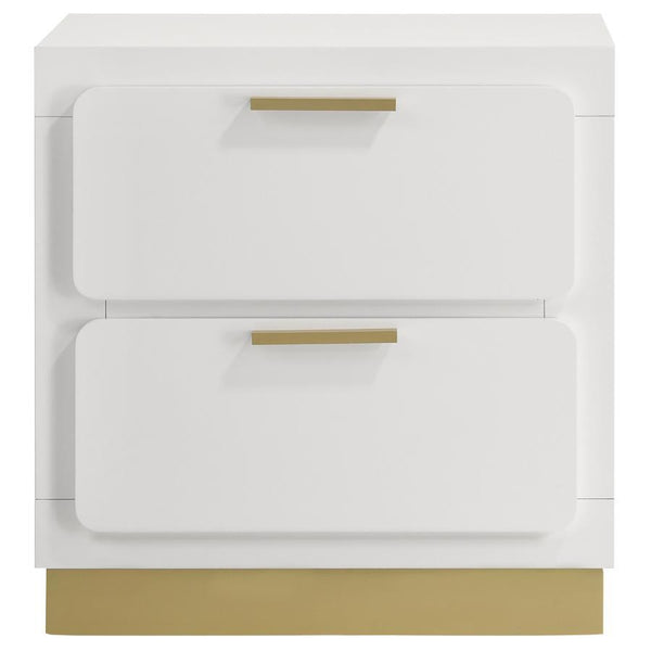 Caraway - 2-Drawer Nightstand - White