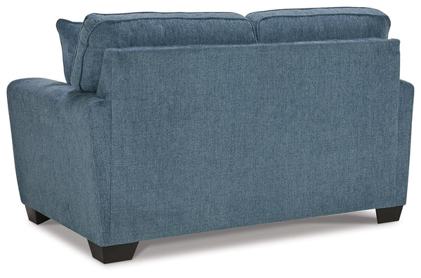 Cashton - Blue - Loveseat