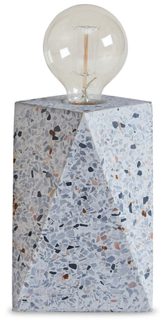 Inspired by trend-right stone sculptures, this table lamp offers a practical way to bring contemporary style to your home. Playful speckles in natural tones add an intriguing element to any desk, nightstand or end table.<br><br><b>Additional Dimensions</b