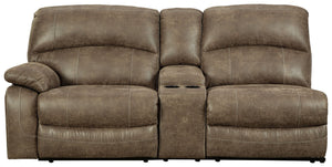 Segburg - Driftwood - LAF REC Power Sofa w/Console