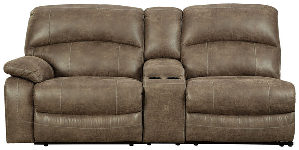 Segburg - Driftwood - LAF REC Power Sofa w/Console