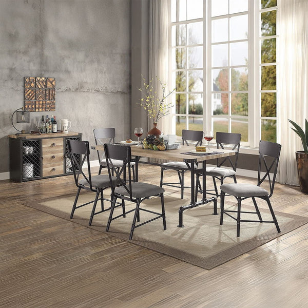  Oak & Sandy Black Finish