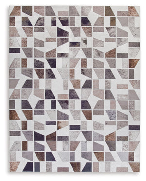 Bring a sense of warmth and comfort, with a modern flair, to any room. With its geometric design, this area rug makes a statement with clean lines and rich texture. It will elevate your living space from nice to spectacular.<br/><br/><b>Product Features</