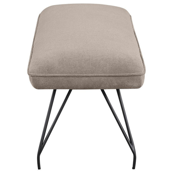 Dodson - Fabric Upholstered Dining Bench - Taupe