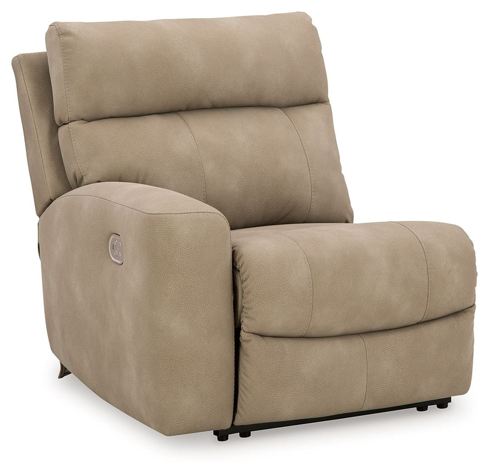 This left-arm facing power recliner is made with Next-Gen Durapella (polyester/polyurethane) upholstery. Pairs with other items in the series to make a modular sectional.<br><br><b>Additional Dimensions</b><br><ul><li>Arm height: 25-"</li><li>Seat depth: 