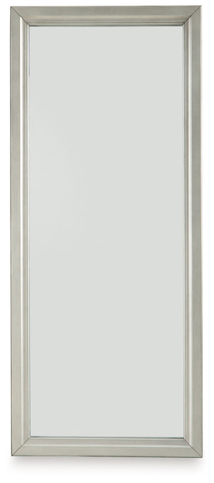 Evesen - Champagne - Floor Standing Mirror With Storage