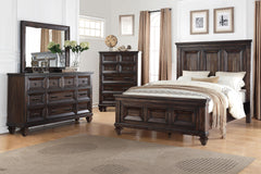 The Sevilla 4-Piece Bedroom Set in walnut offers a perfect blend of timeless craftsmanship and functional elegance. Each piece is crafted from solid Acacia wood, enhanced with Acacia veneers, and features a rich, hand-distressed walnut finish that exudes 