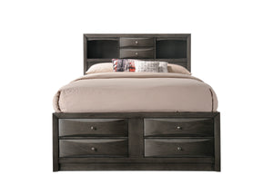 Emily - King 5 Piece Bedroom Set - Gray