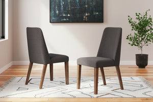 A refreshed take on retro aesthetics. This side chair adds an air of playful simplicity to your dining space, capturing the architectural language of mid-century stylings. The seat invites the eye with a soft-edged silhouette and charcoal-hued cushion. A 