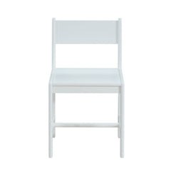 KD, Armless Chair (High Backrest) Stationary Seat: Standard Dining Height Wood Seat & Back: Solid Wood & MDF Backrest Style: Slat (Open) Wood Straight Leg & Crossbar Support (3pc): Solid Wood<br/><br/><b>Product Features</b><ul><li>Armless Chair (High Bac