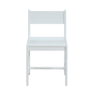 KD, Armless Chair (High Backrest) Stationary Seat: Standard Dining Height Wood Seat & Back: Solid Wood & MDF Backrest Style: Slat (Open) Wood Straight Leg & Crossbar Support (3pc): Solid Wood<br/><br/><b>Product Features</b><ul><li>Armless Chair (High Bac