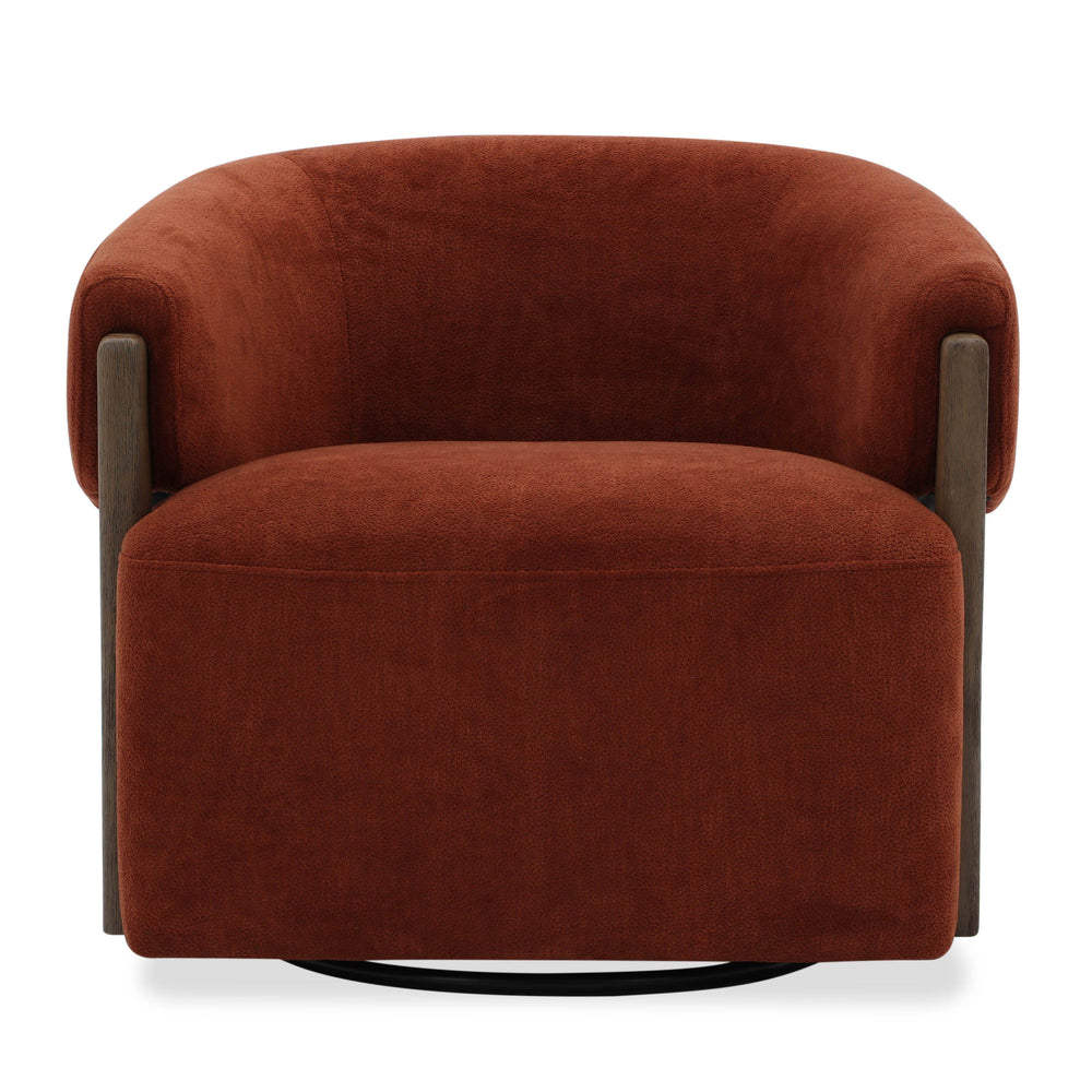 Finley - Swivel Accent Chair - Island Rust