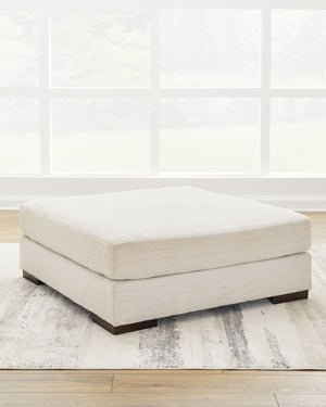  the spacious piece has rich textures that are easy on the eyes and a pleasure to touch. Its soft
