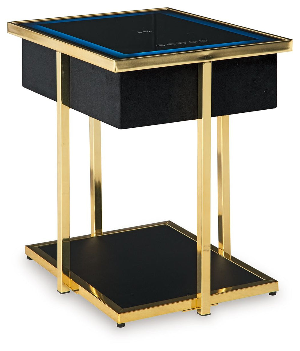 When it comes to contemporary style and space-saving functionality, this accent table hits all the right notes. Its integrated speaker design (complete with wireless charging and touch-button controls) allows you to seamlessly power up devices and stream 
