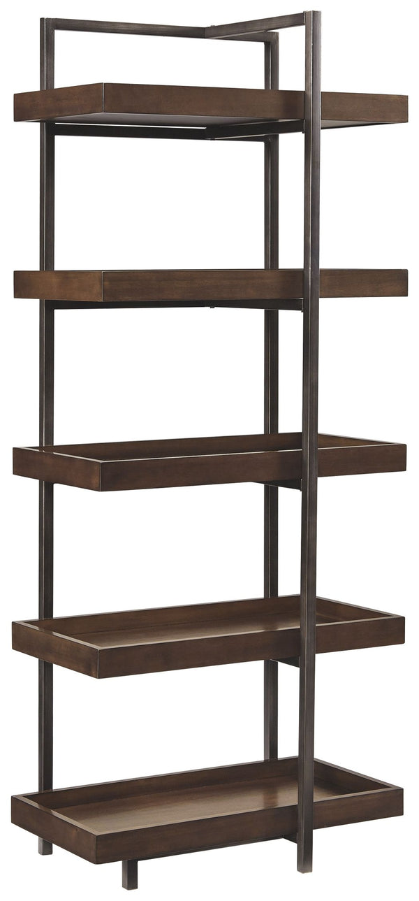 This left or right pier is made with acacia veneers, wood, engineered wood and metal. Pairs with other items in the series to make an entertainment center.<br><br><b>Additional Dimensions</b><br><ul><li>Opening (4): 0-"</li><li>Assembled entertainment cen