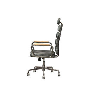 Calan - Executive Office Chair - Vintage Black Top Grain Leather