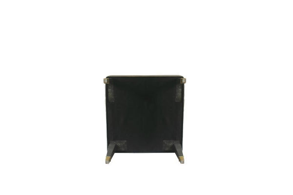 House - Beatrice Accent Chair - Tan PU & Charcoal Finish