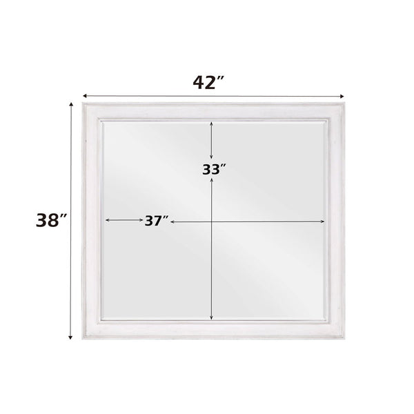 Katia - Mirror - Rustic Gray & White Finish