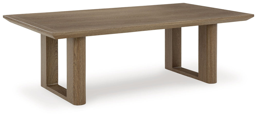 Elevate the appeal of easy-breezy living with this outdoor coffee table. Made to look like wood yet durable enough to weather the elements, it-'s sure to serve you and your besties well, year after year. This table-'s cool character is made for warm memor