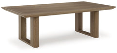Elevate the appeal of easy-breezy living with this outdoor coffee table. Made to look like wood yet durable enough to weather the elements, it-'s sure to serve you and your besties well, year after year. This table-'s cool character is made for warm memor