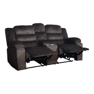 Willow - Console Loveseat With Dual Recliners - Brown