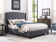 EVA-Queen Bed-Gray<h4><b>Eva - Queen Headboard, Footboard - Gray</b></h4> <table width="100%"><colgroup><col style="width: 30%"> <col style="width: 70%"> </colgroup> <tbody> <tr> <td>Dimensions</td> <td> 69.50"L x 87.00"D x 56.00"H</td> </tr> <tr> <td>Wei