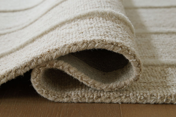 TeeLGan - Ivory / Tan - Extra Large Rug
