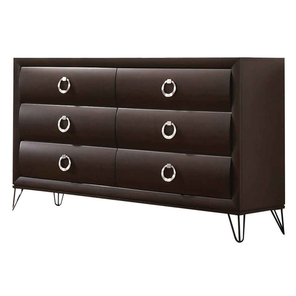 KD Leg, 6 Drw Drawer: Curved Fronts, GLIDE Center Metal (Kenlin), DOVETAIL English Front & Back, FELT-LINED Top Drawer ONLY, Safety Stop Included, Manual/Self-Close, Hardware: Single Pull Ring, Stainless Steel CONSTRUCTION Wooden Case: Wood (Rbw), Wood Ve
