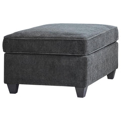 Prop your feet up or enjoy a temporary seat with this reversible transitional ottoman. But be aware â€“ you may have competition from the family dog or cat for this comfortable accent piece. The plush upholstery cushion, accented with self-welt details fo