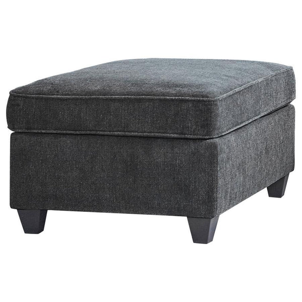 Prop your feet up or enjoy a temporary seat with this reversible transitional ottoman. But be aware â€“ you may have competition from the family dog or cat for this comfortable accent piece. The plush upholstery cushion, accented with self-welt details fo
