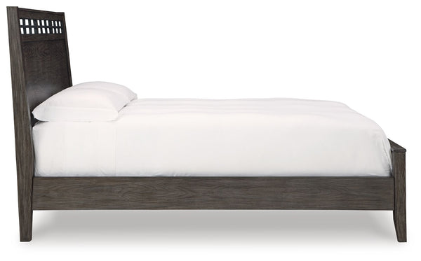 Montillan - Grayish Brown - California King Panel Bed