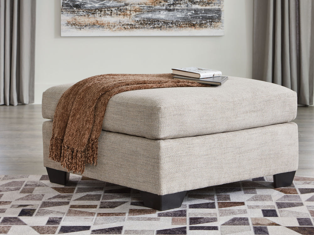 Reliable comfort, reimagined. Suitable for a variety of spaces, this ottoman invites you to say hello to approachable, everyday style. The companion piece expertly balances a classic take on function with contemporary structure. Satisfyingly soft, multi-h