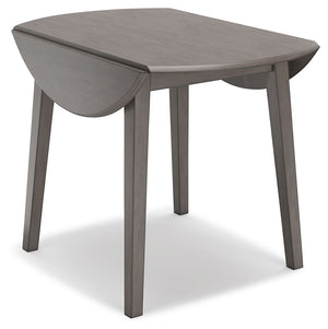Shullden - Gray - 5 Pc. - Drop Leaf Table