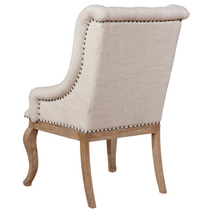Brockway - Upholstered Arm Chair (Set of 2) - Barley Brown