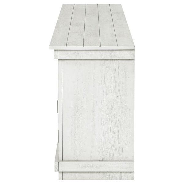 Payne - 70## TV Stand Media Console - Distressed White