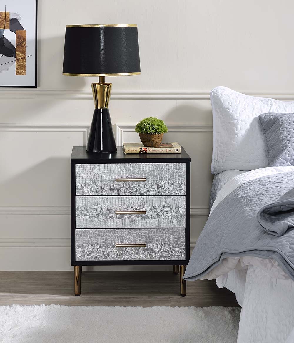 Myles - Nightstand - Black - 19-"