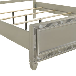 Radiance - 5/0 Queen Bed - Pearl Silver