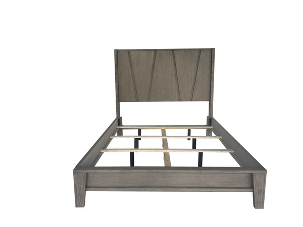 Pure Modern - Bedroom King Panel Bed With Dresser And Mirror - Moonstone