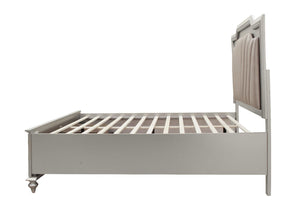 Kaitlyn - Eastern King Bed - PU & Champagne